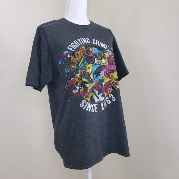 MARVEL Fighting Crime Since 1963 T-Shirt Small - Picture 3 of 12